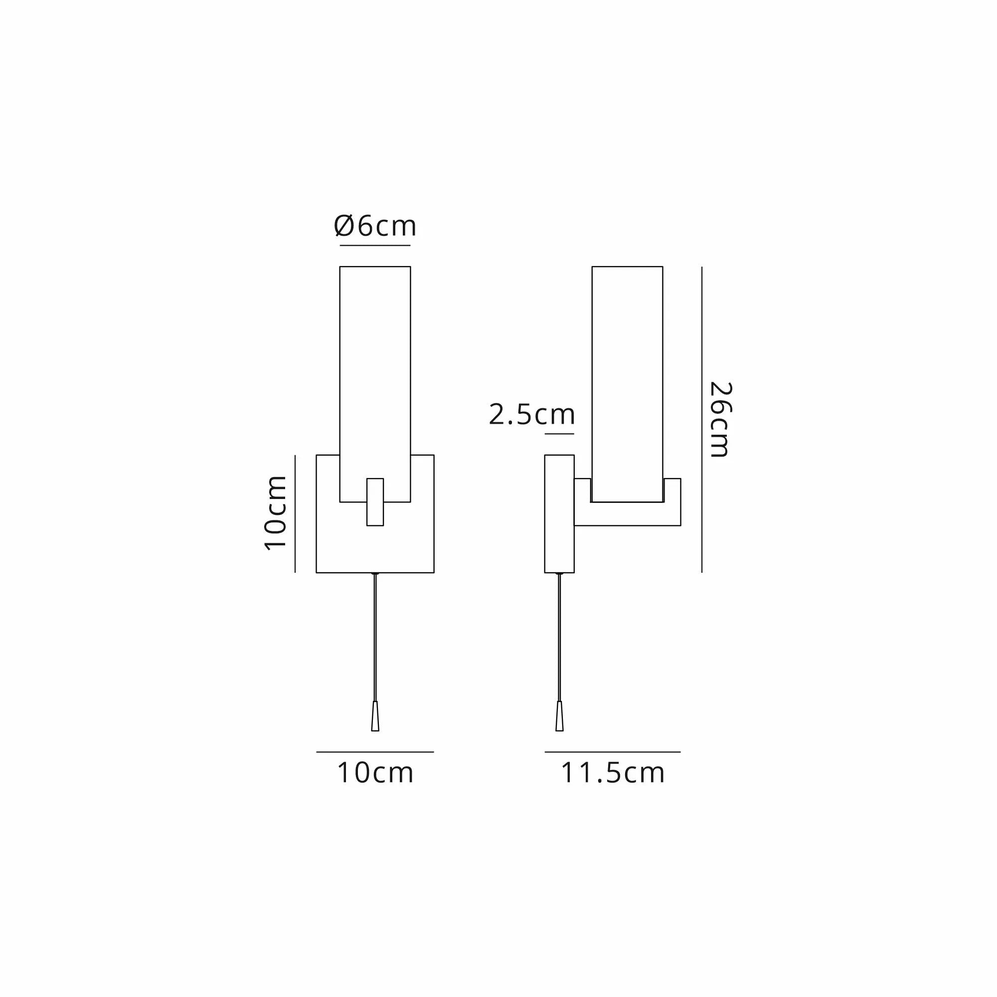 Reagan IP44 Bathroom Wall Light - Various Colors