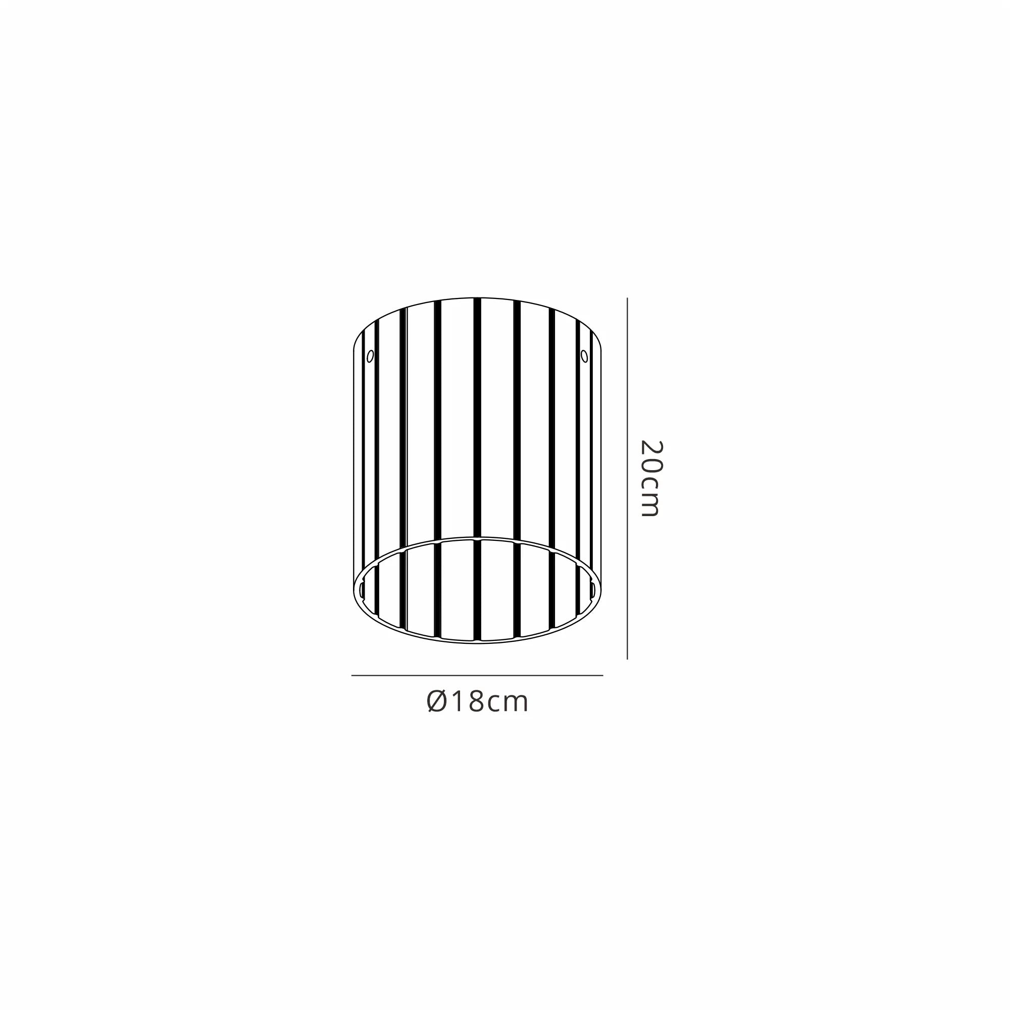 Hailey 3Lt Cluster Wide Line Glass - Various Colours