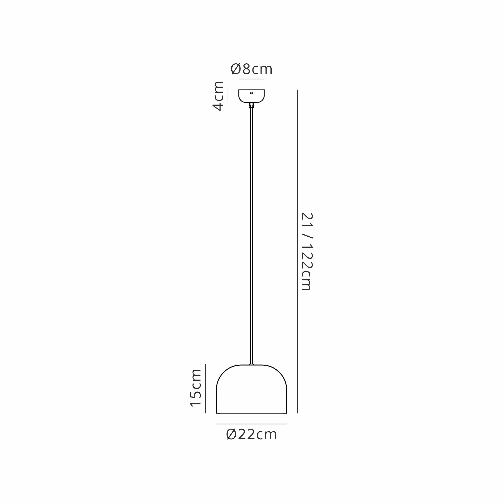 Sena 22/43cm Pendant- Various Colours