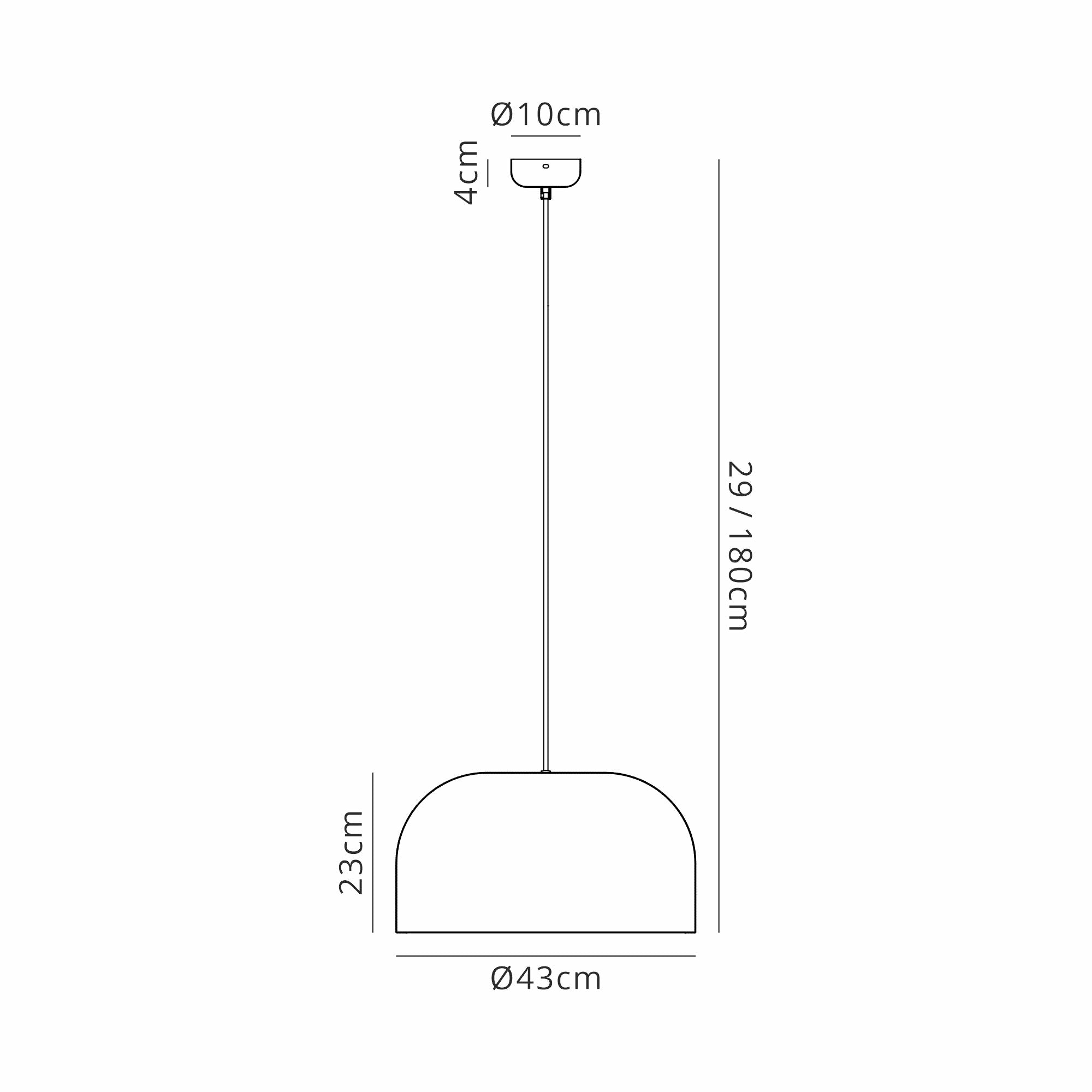 Sena 22/43cm Pendant- Various Colours