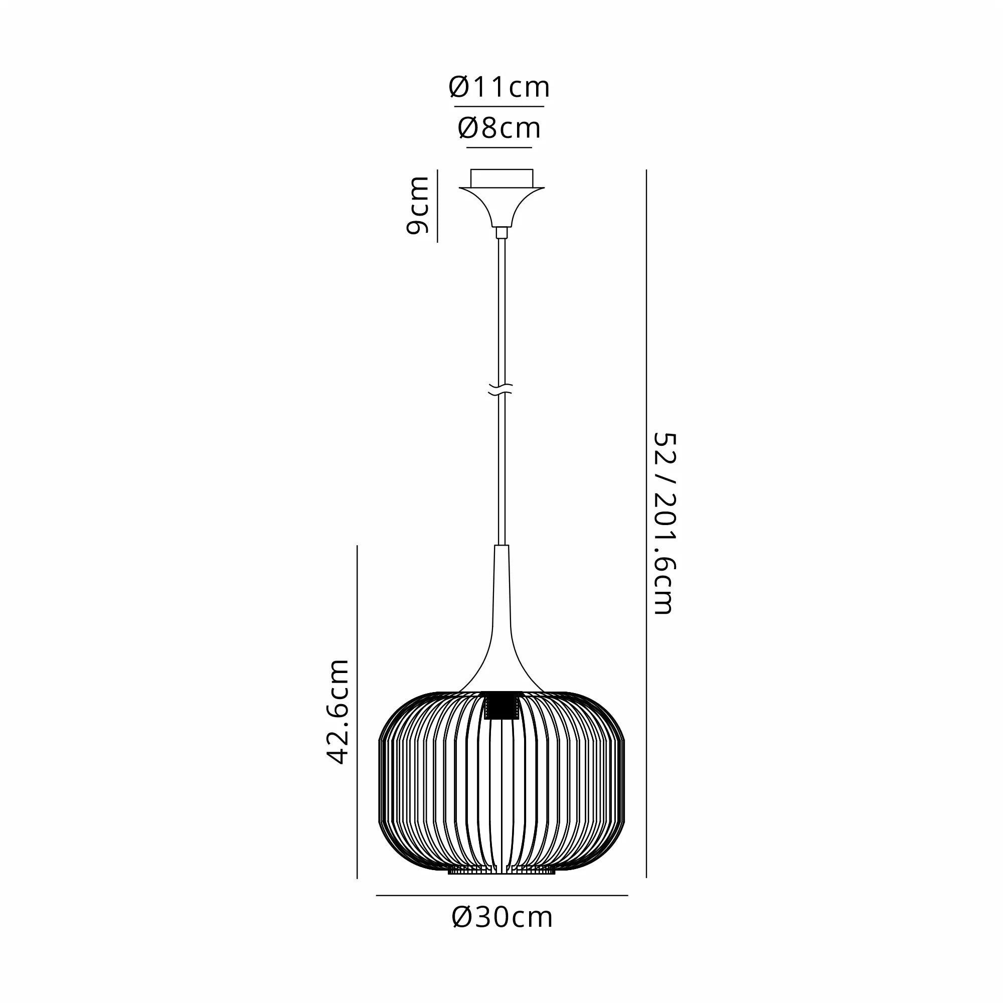 Benalla Single Pendant- Various Finishes