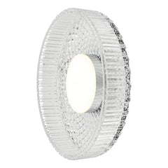 Leena Wall/Ceiling LED Light - Smoked/Clear Glass
