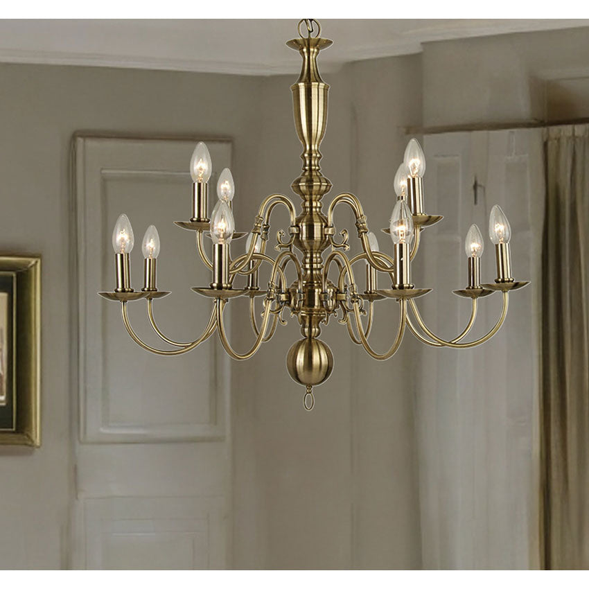 Flemish 8/12/18Lt Centre Ceiling Light