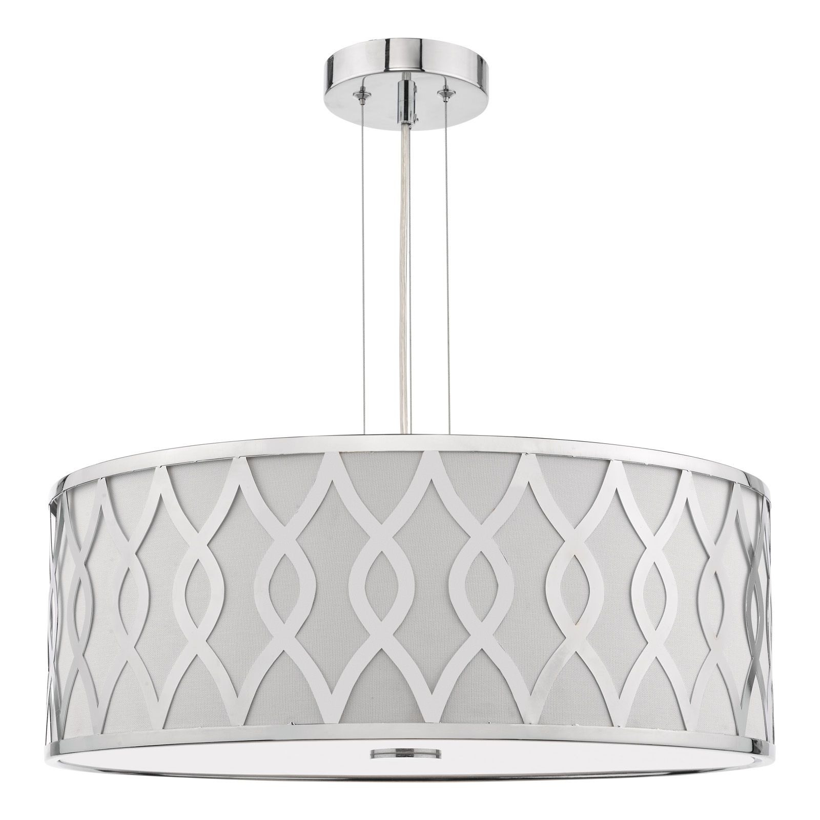 Locryn 4 Lt Ceiling Light- Polished Chrome/ Brushed Bronze