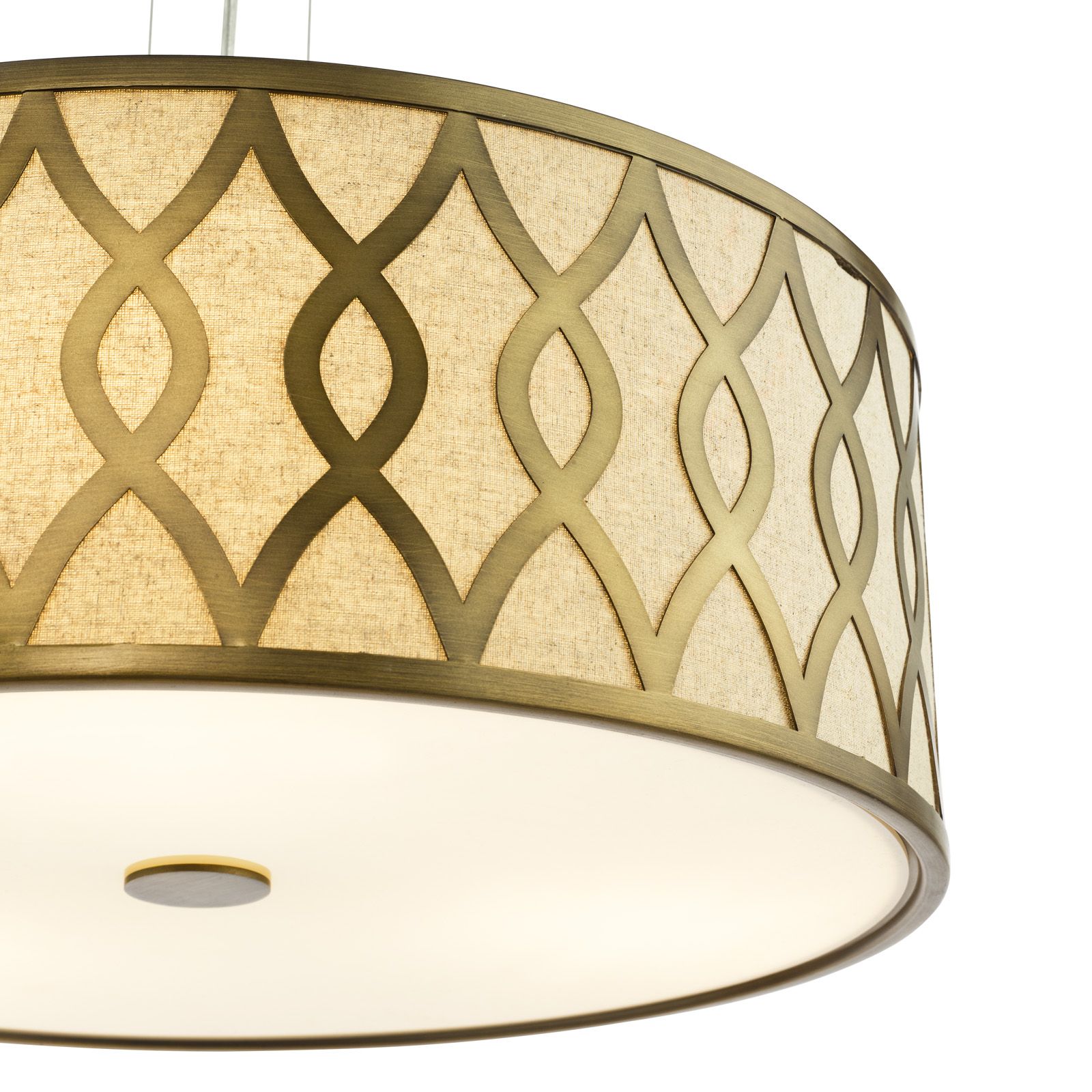 Locryn 4 Lt Ceiling Light- Polished Chrome/ Brushed Bronze