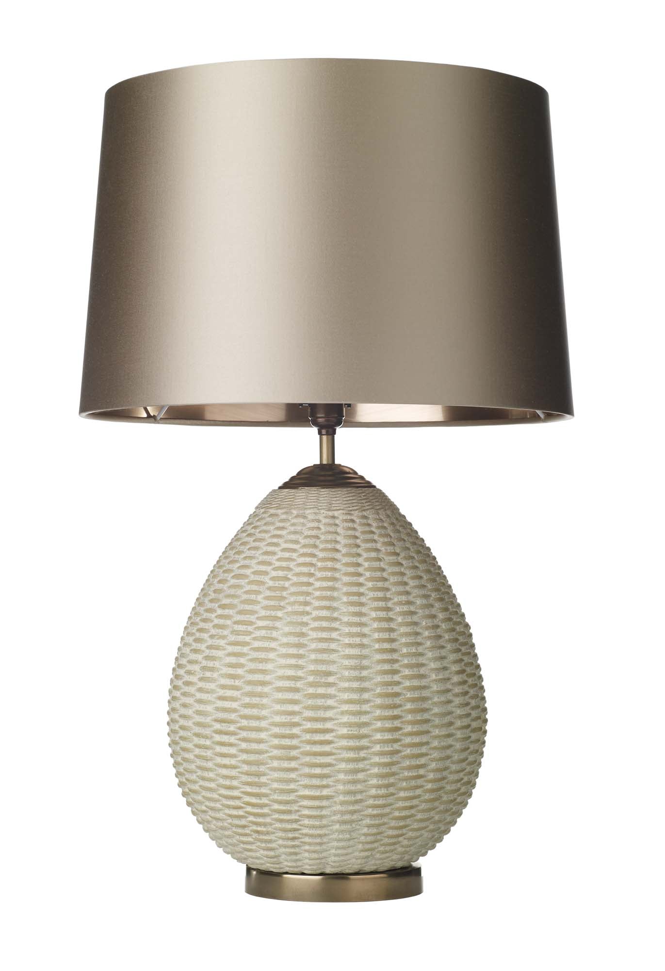 Lombok Table Lamp In Various Finishes Base Only E27