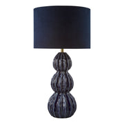 Lorelai Ceramic Table Lamp Blue/Grey With Shade E27