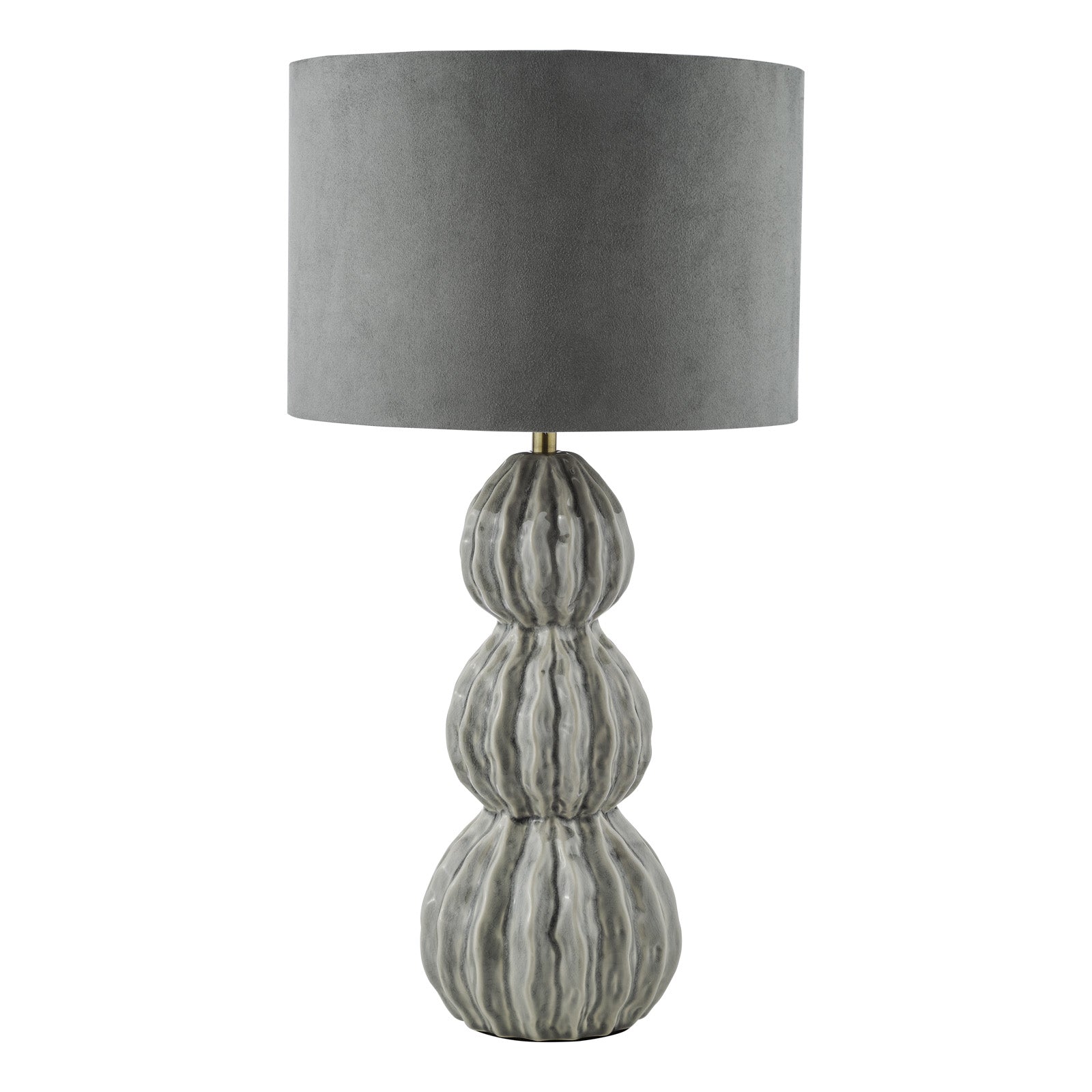 Lorelai Ceramic Table Lamp Blue/Grey With Shade E27