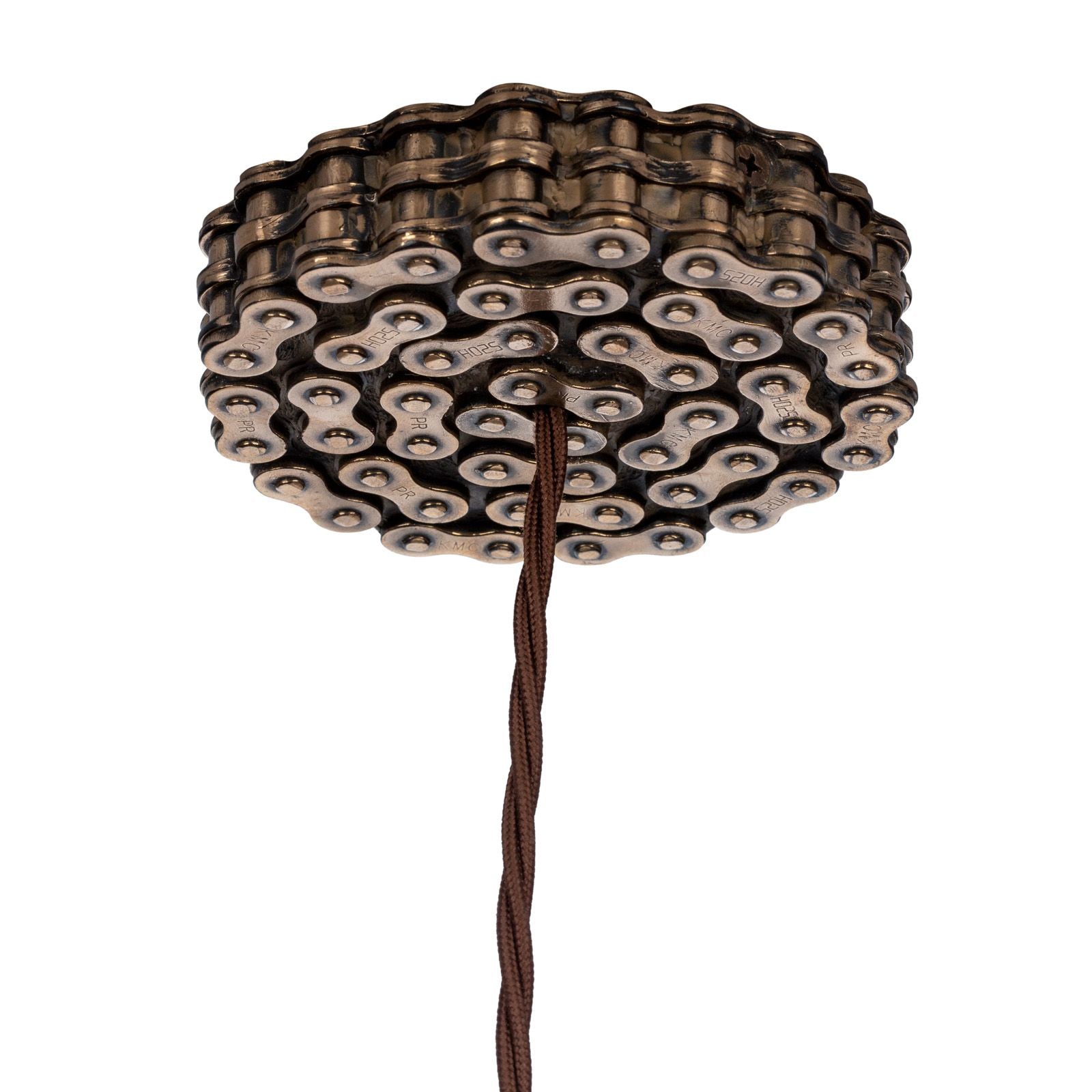 Loxley Single Pendant in Bronze with Cage