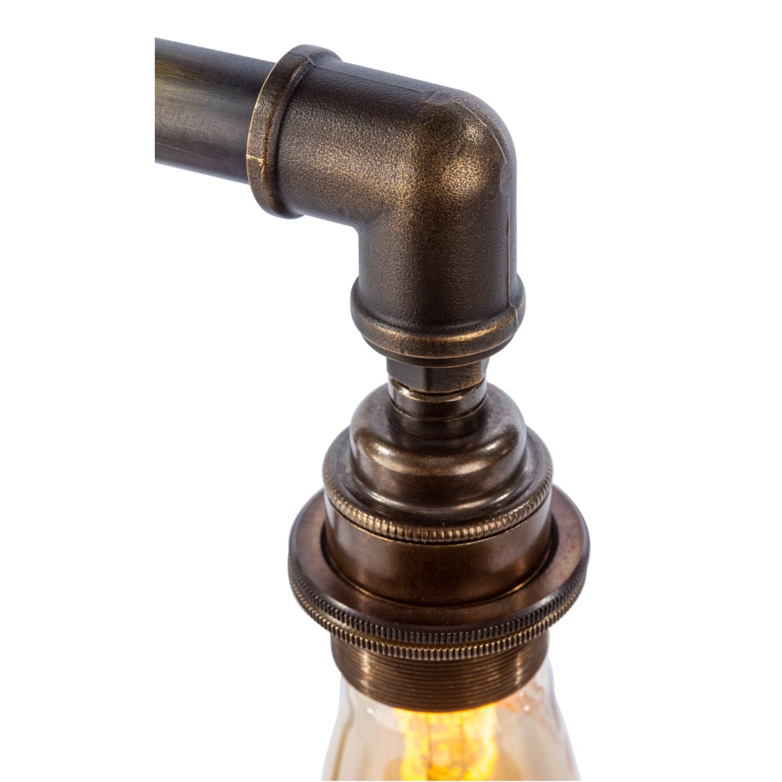 LOXLEY table lamp in bronze with cage