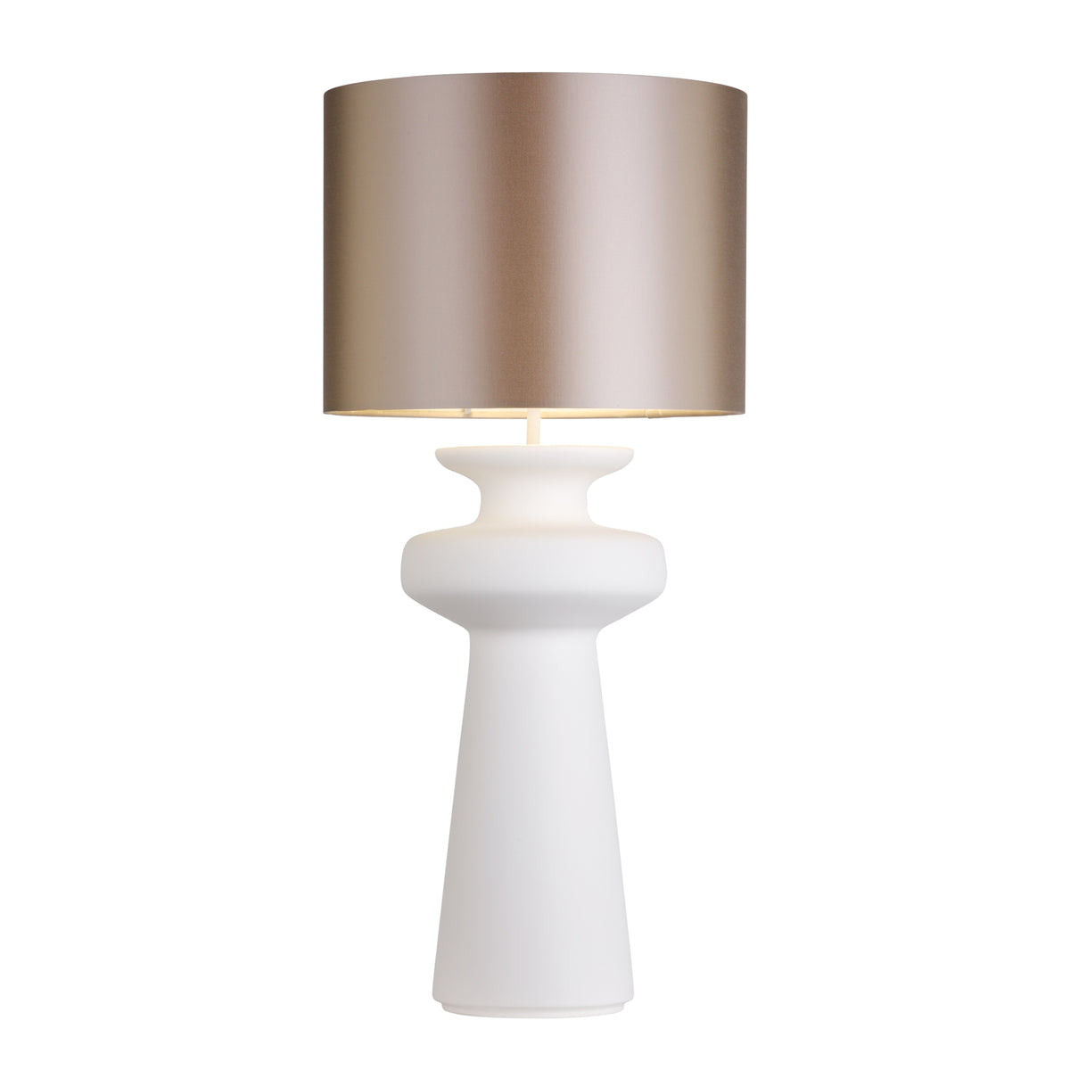 Lustre Table Lamp White Base Only E27