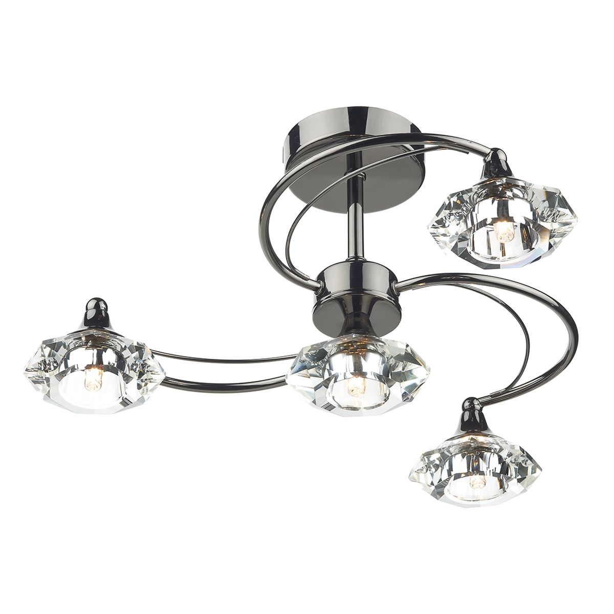 Luther 4/6/10Lt Semi Flush Crystal - Various Finishes