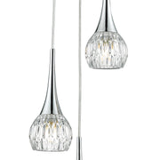 Lyall 3/5Lt Pendant Polished Chrome Glass G9