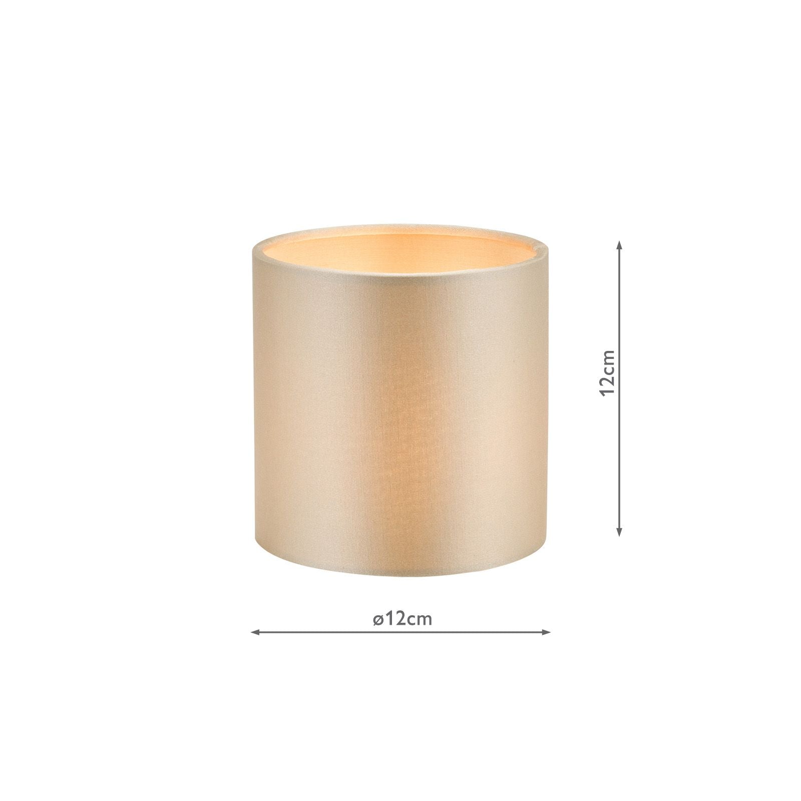 Lyris Cotton Drum Shade- Taupe/ Ivory