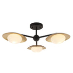 Satellite 3Lt Semi Flush, Dark Bronze Finish - Cusack Lighting