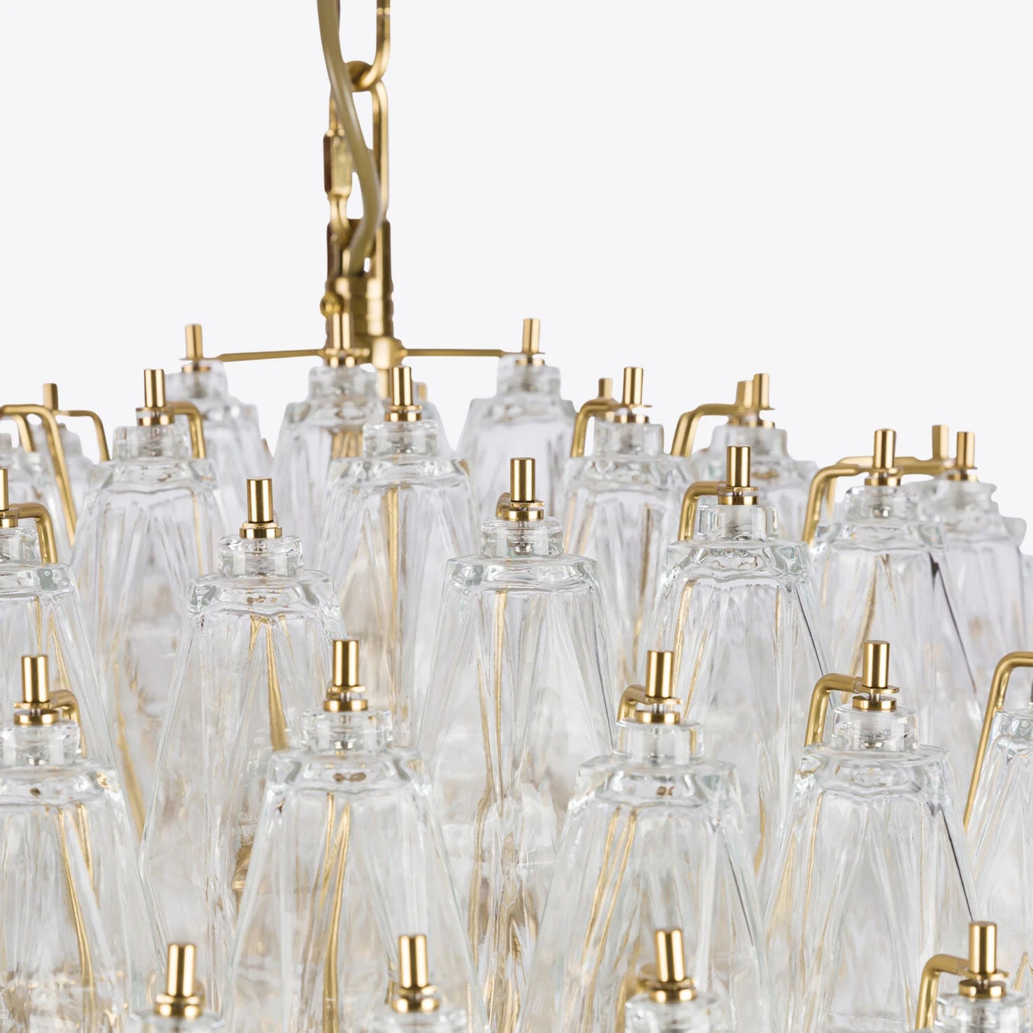 Pallina Chandelier- Amber/ Clear Finishes