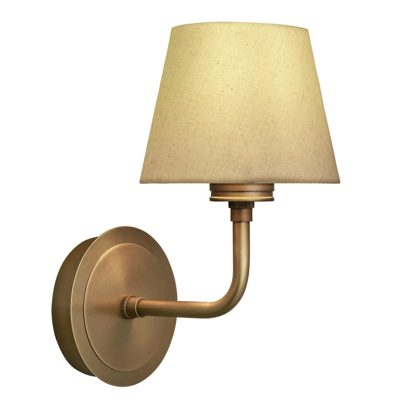 Albany 1/2Lt Wall Light - Natural Cotton Shade