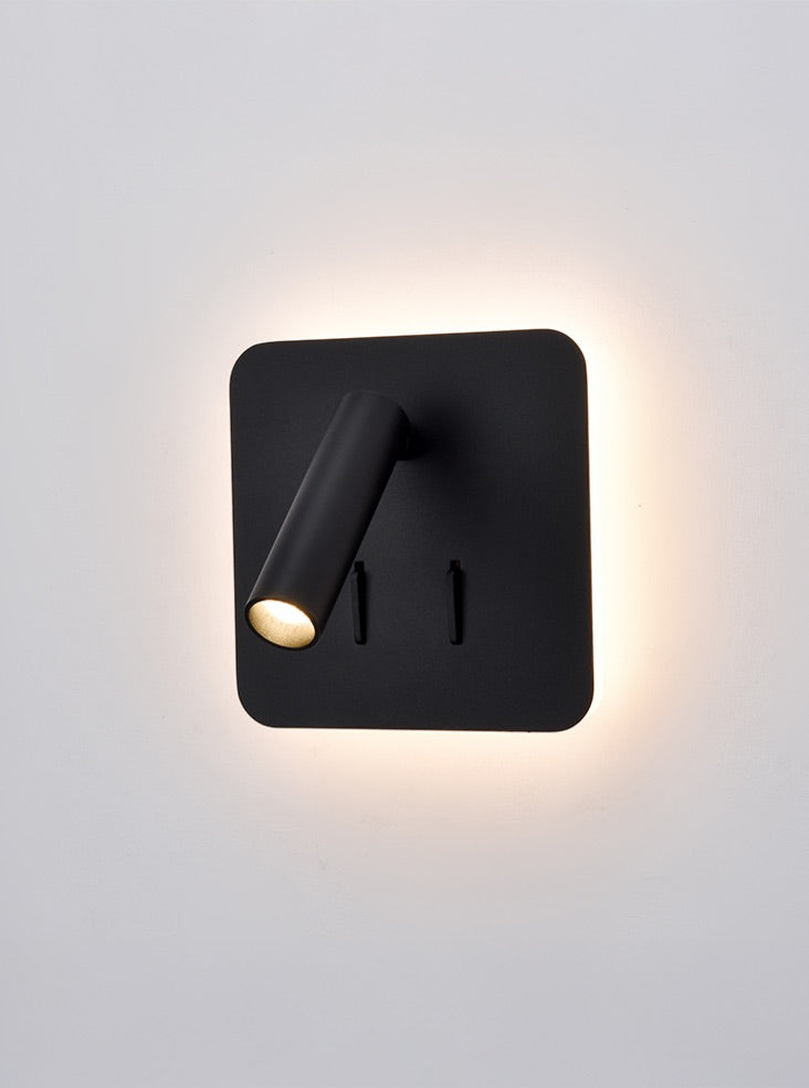 Luca LED Reading Light- Black/ Nickel Finishes