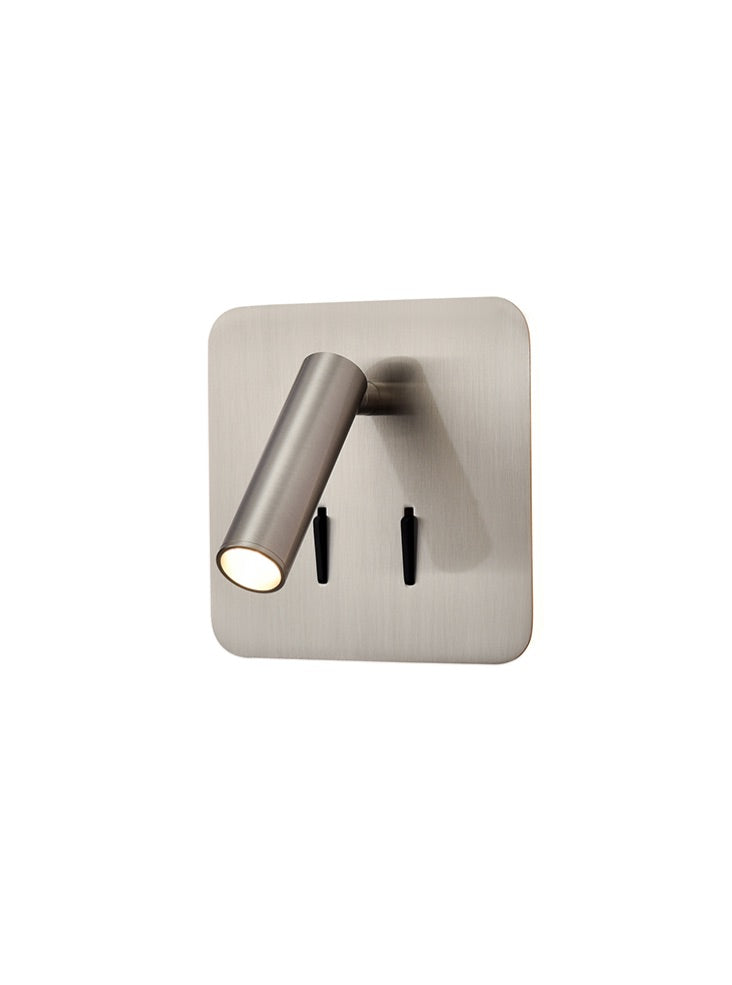 Luca LED Reading Light- Black/ Nickel Finishes