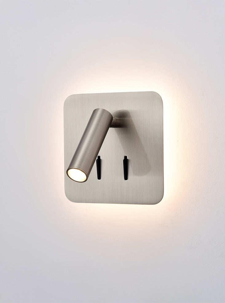 Luca LED Reading Light- Black/ Nickel Finishes