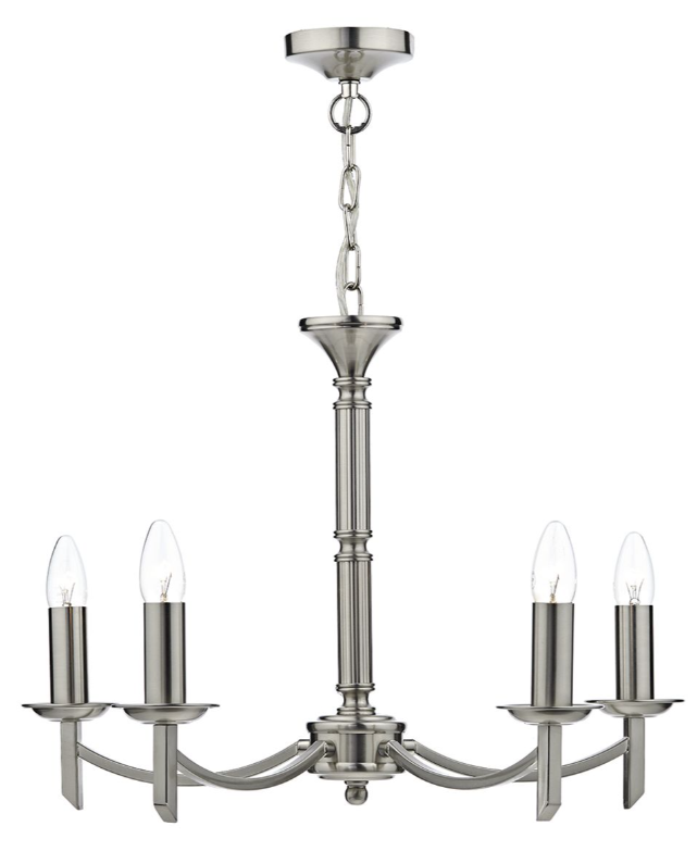 Lugano 5Lt Centre Ceiling Light - Satin Nickel