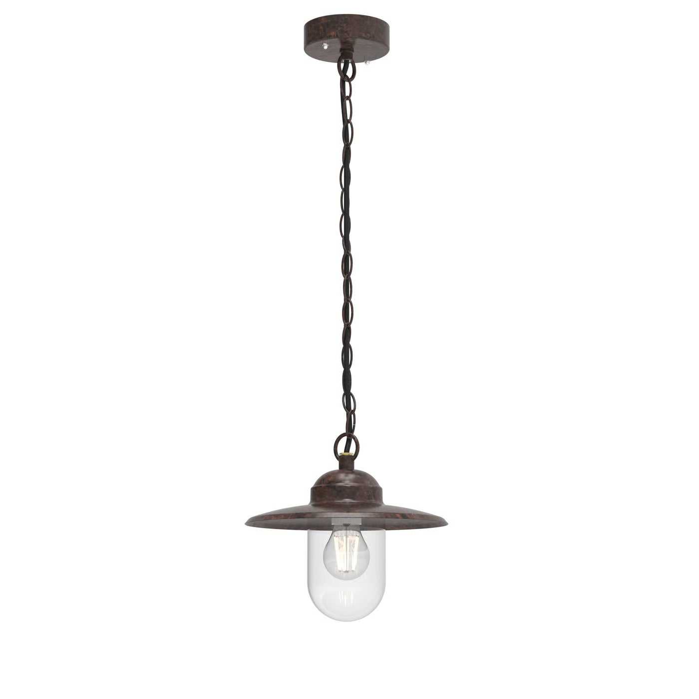 Luxembourg Outdoor Pendant- Rusty Finish