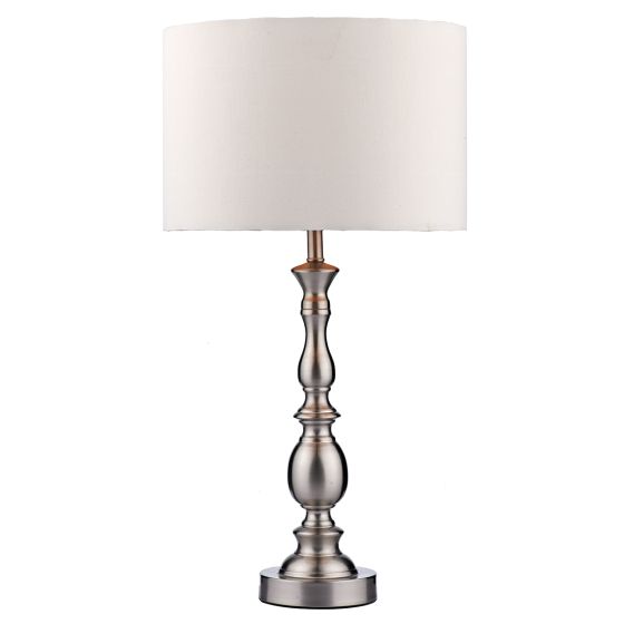 Madrid Table Lamps- Antique Brass/ Satin Chrome Finishes