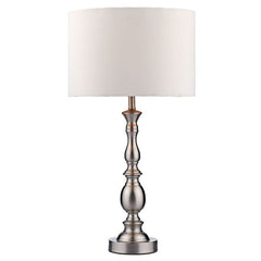 Madrid Table Lamps- Antique Brass/ Satin Chrome Finishes