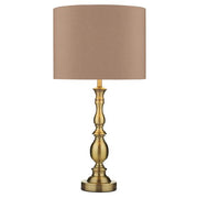 Madrid Table Lamps- Antique Brass/ Satin Chrome Finishes