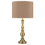 Madrid Table Lamps- Antique Brass/ Satin Chrome Finishes