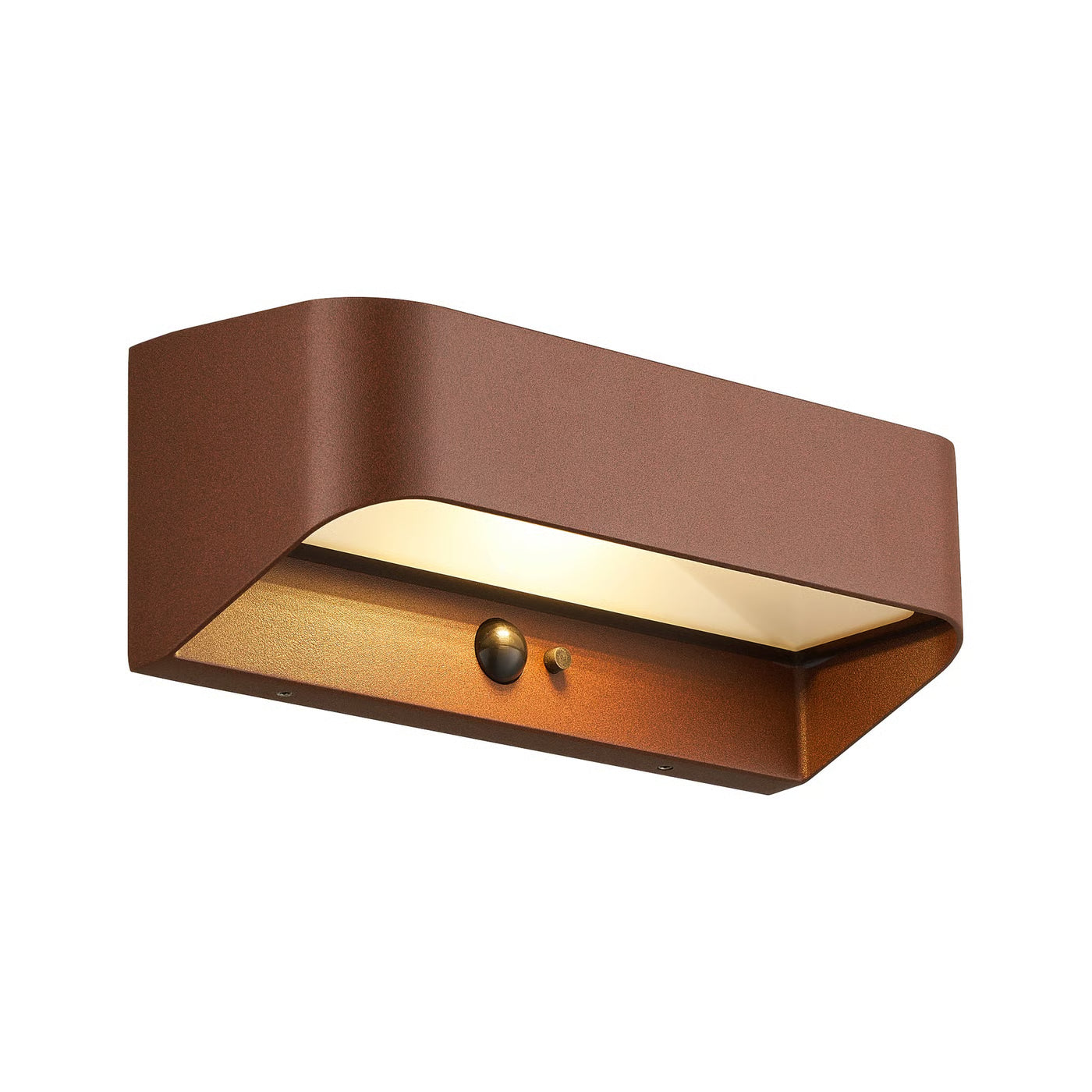 Marcellio Solar Wall light- Black/ Brown Finish