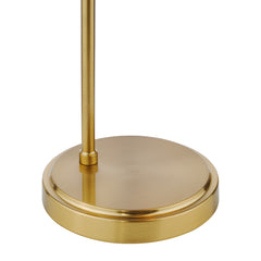 Maude Table Lamp Natural Brass And Ribbed Glass E14