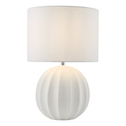 Mavis Ceramic Table Lamp Cream With Shade E27