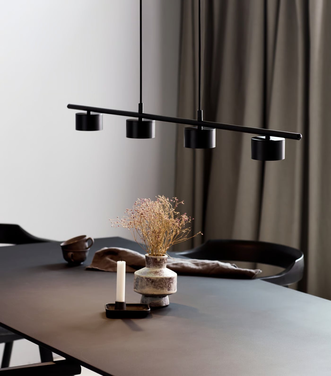 Clyde 4-Rail Pendant- Black
