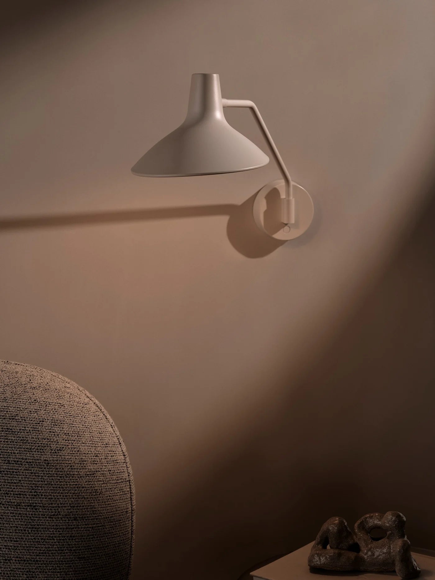 Darci Surface Wall Light- Sand/ Black Finish