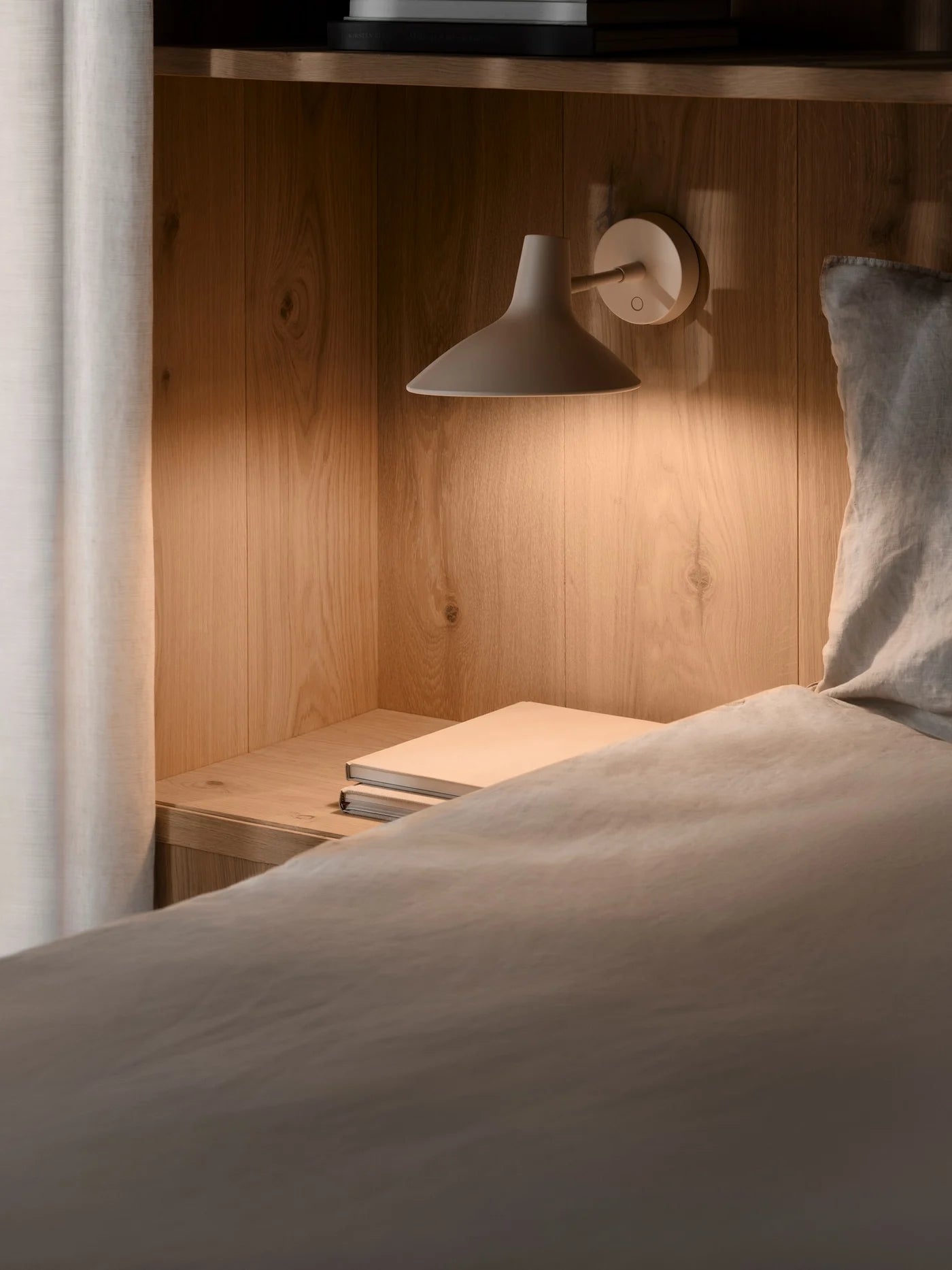 Darci Surface Wall Light- Sand/ Black Finish