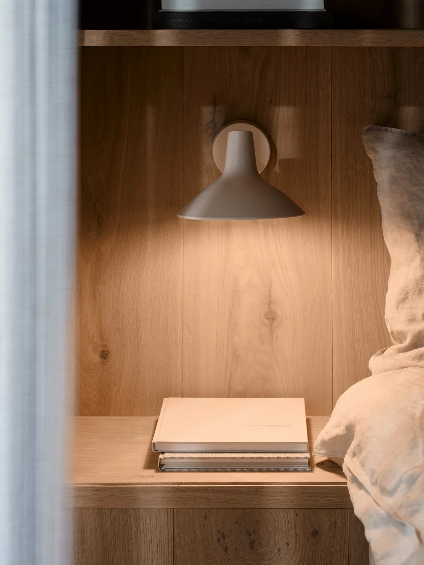 Darci Surface Wall Light- Sand/ Black Finish