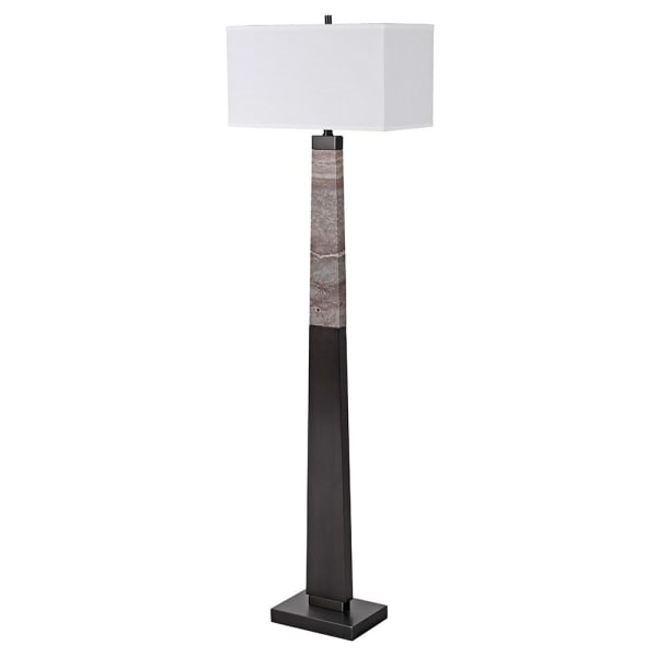 Marvel Marble Floor Lamp with Shade