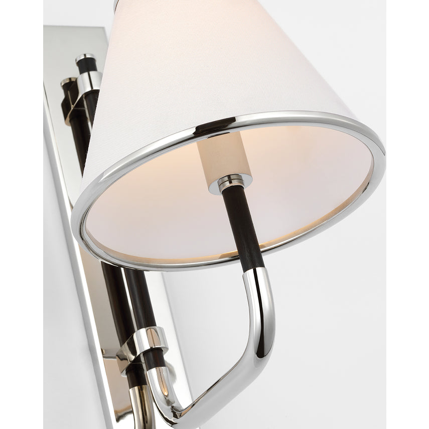 Rigby Small Wall Sconce- Soft Brass/ Polished Nickel Finishes
