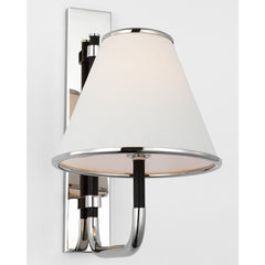 Rigby Small Wall Sconce- Soft Brass/ Polished Nickel Finishes