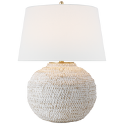 Avedon Table Lamp- Natural & Plaster White Rattan Finishes