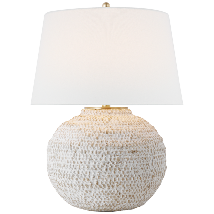 Avedon Table Lamp- Natural & Plaster White Rattan Finishes