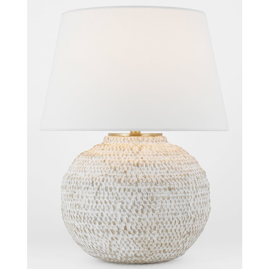 Avedon Table Lamp- Natural & Plaster White Rattan Finishes