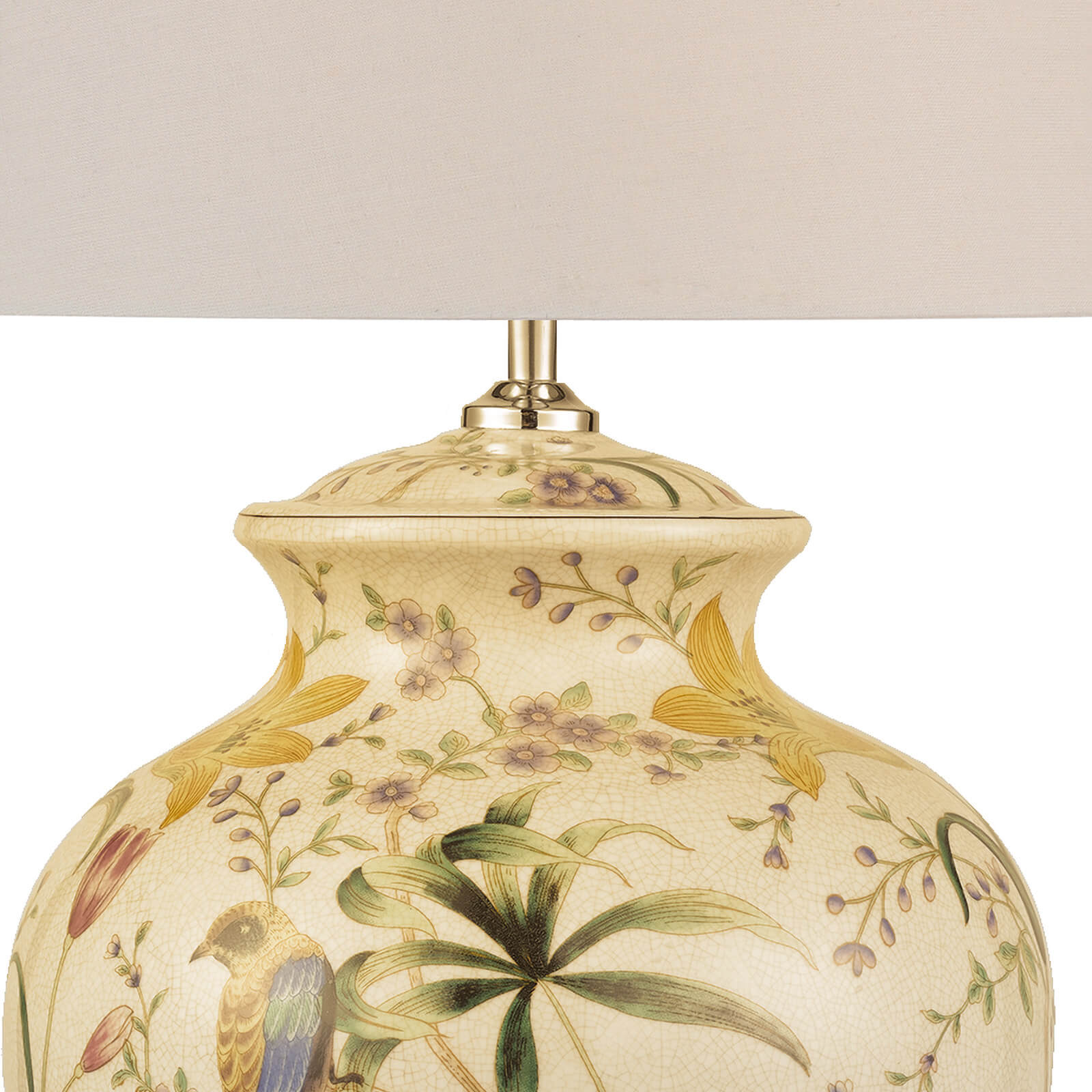 Mimosa Table Lamp White/ Floral