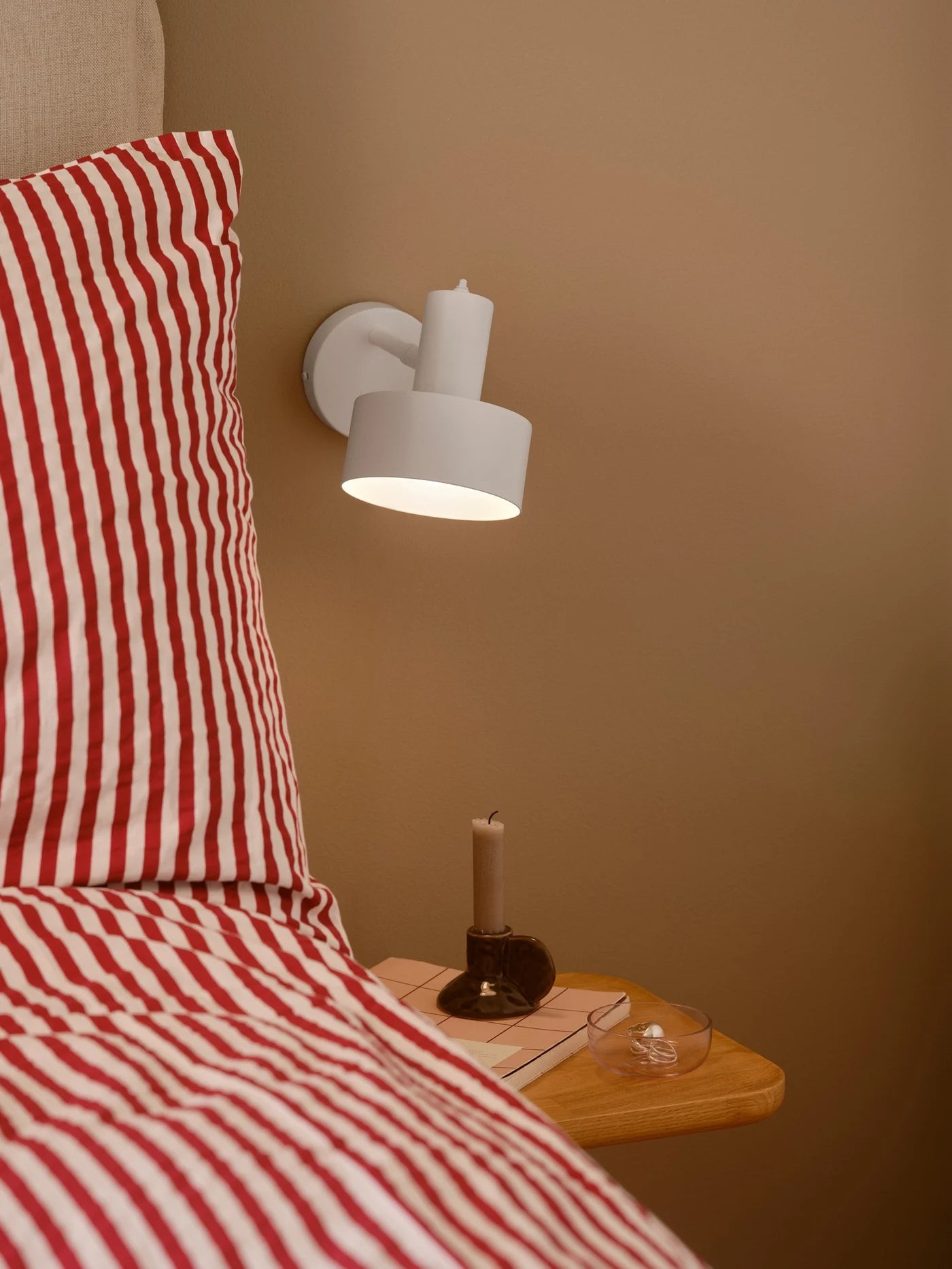 Matis Wall Light- Black/ White Finish