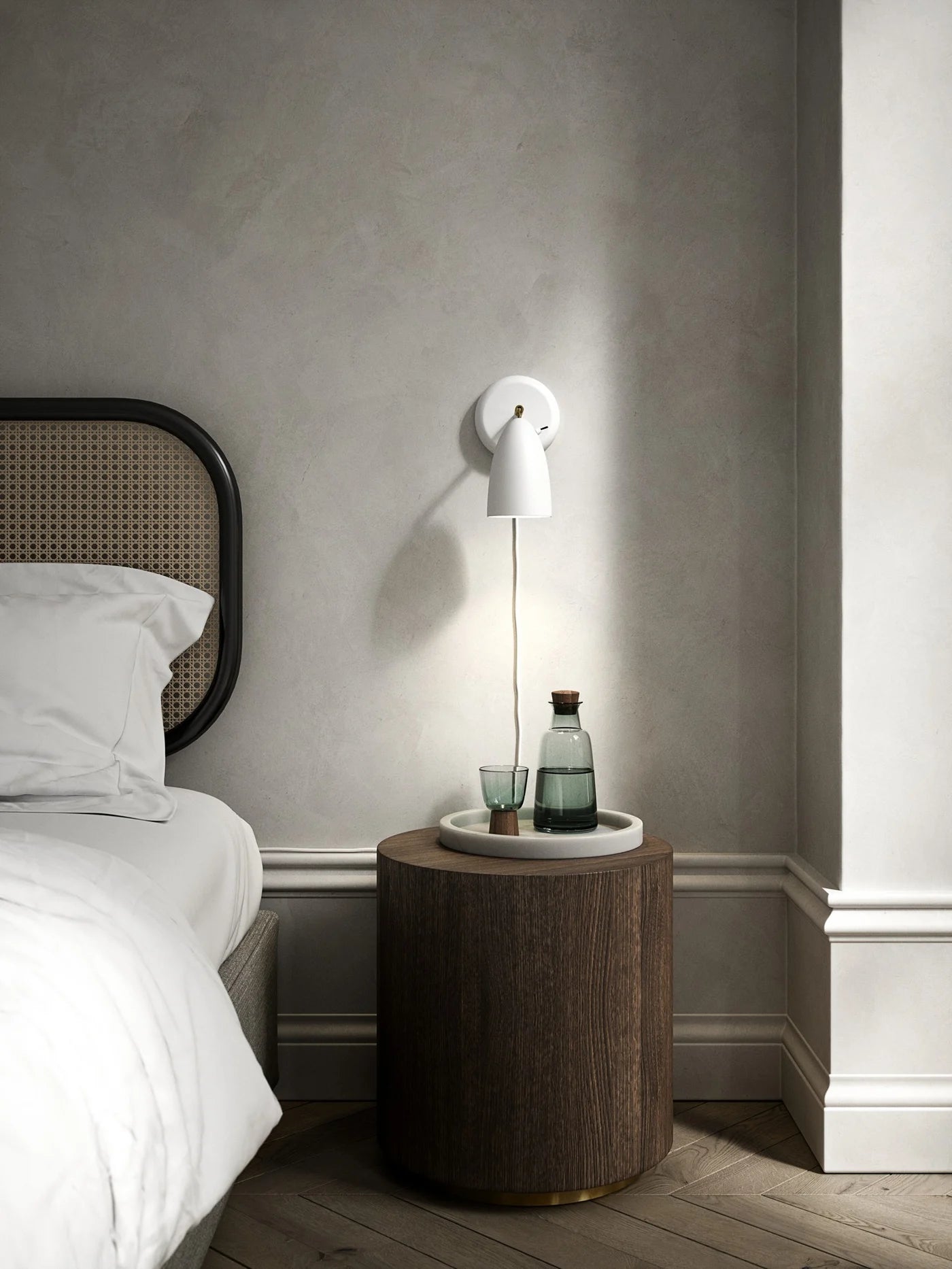 Nexus 2 Wall Light-  White/Telegrey Finish