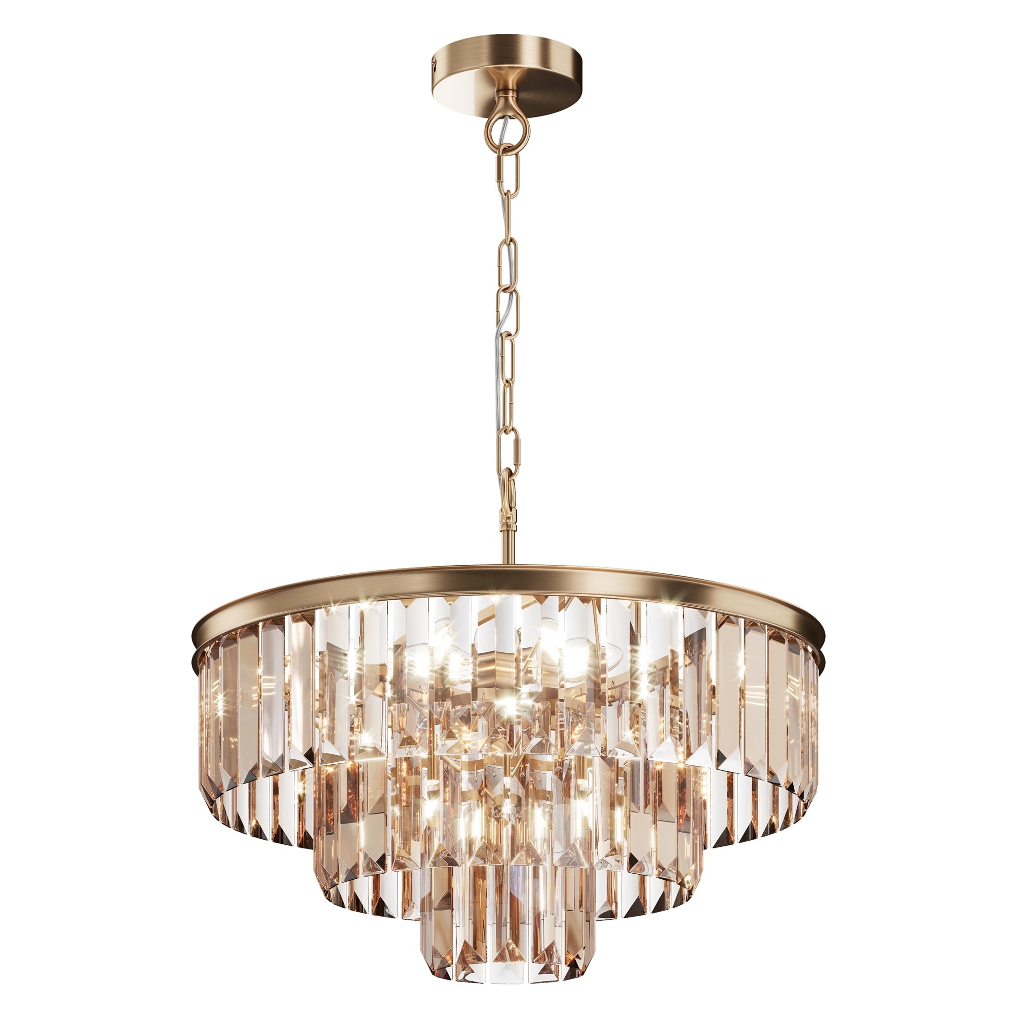 Revero 7/12Lt Centre Ceiling Light - Brass/Gold Finish