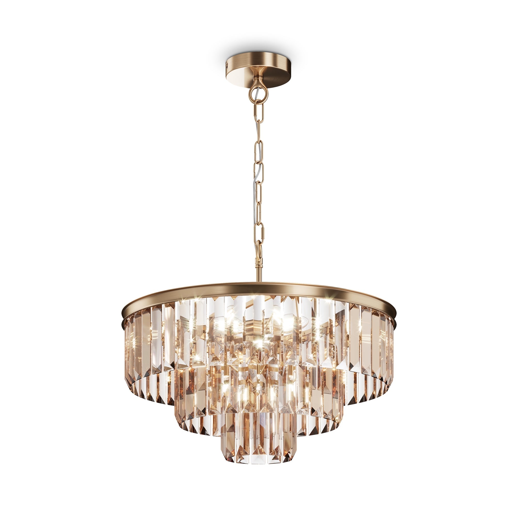 Revero 7/12Lt Centre Ceiling Light - Brass/Gold Finish