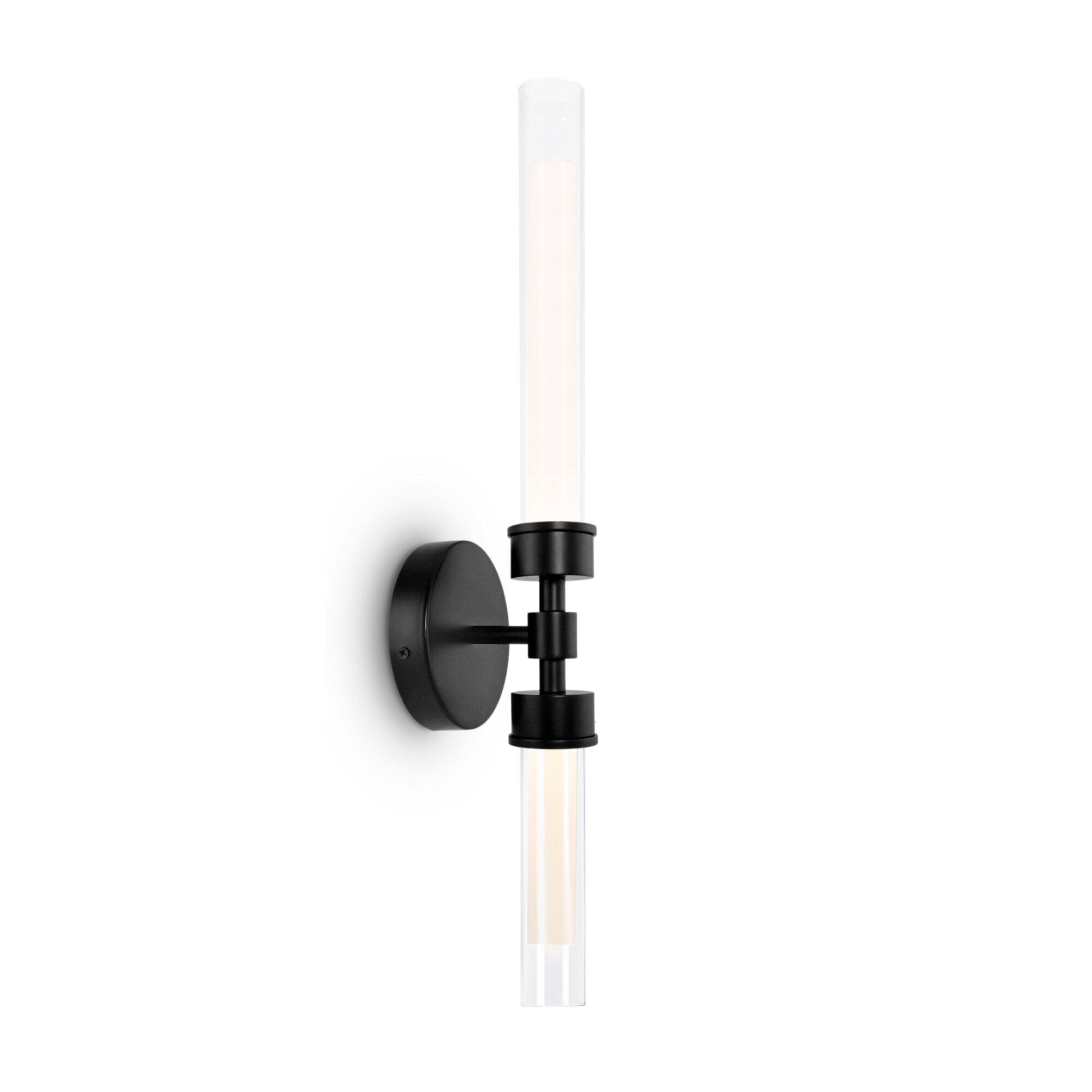 Stelo Indoor LED Wall Light - Brass/Black Finish