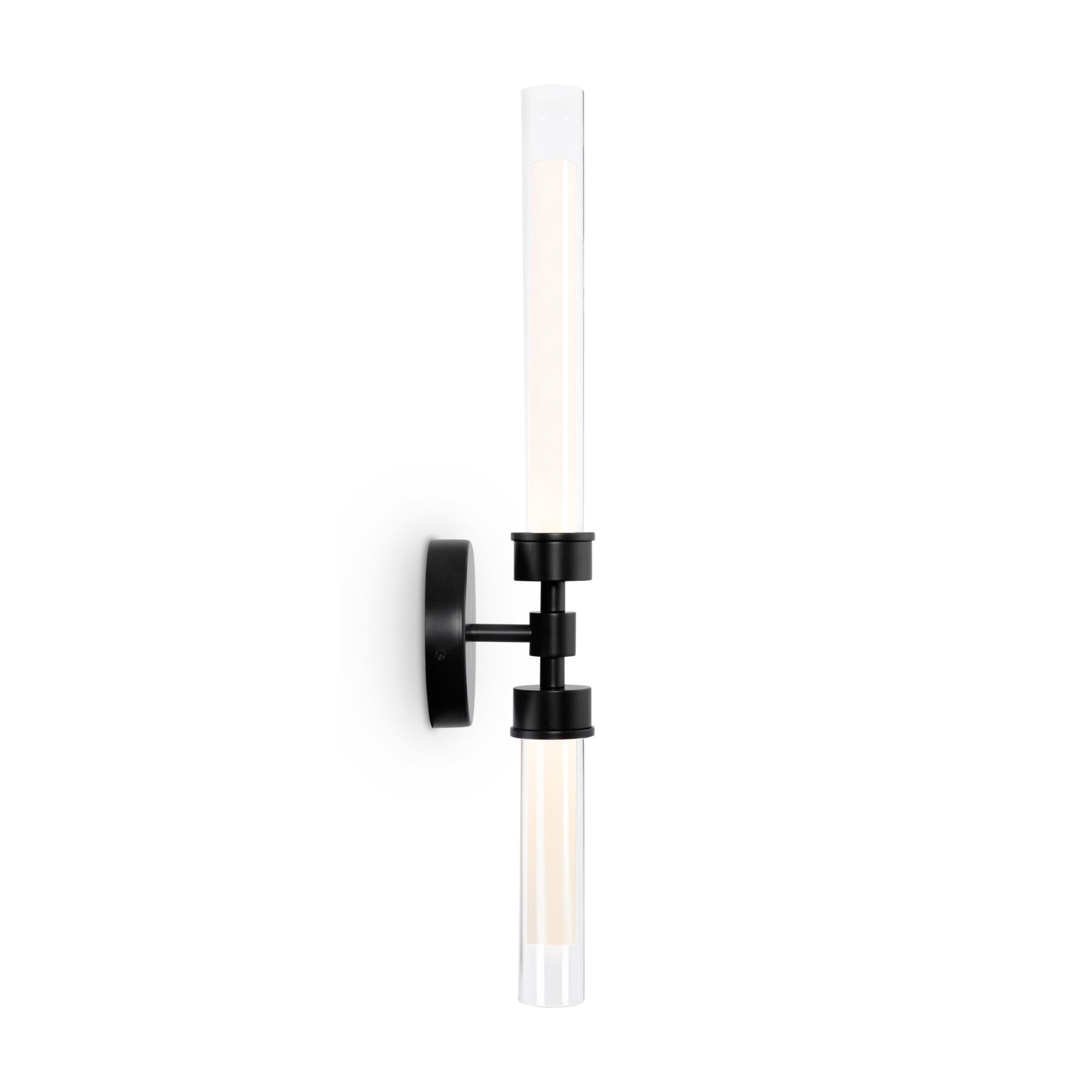 Stelo Indoor LED Wall Light - Brass/Black Finish